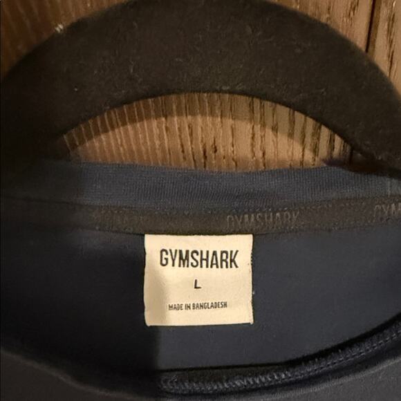 Gymshark Men's Navy Long Sleeve Shirt - size large - Picture 2 of 4
